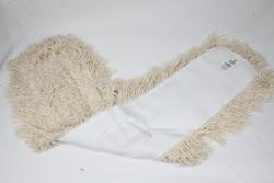 5 x 24 in. Cotton Helper Dust Mop with Slot Pocket and Backing in White