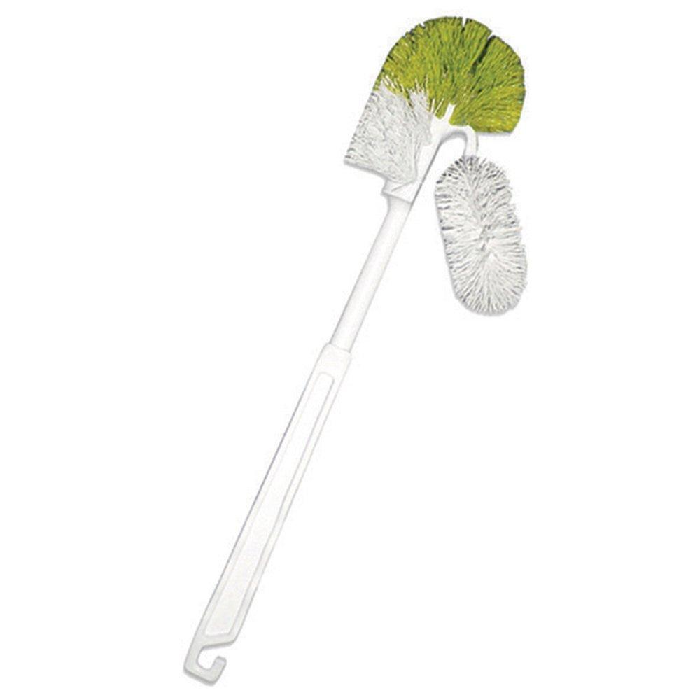 Abco White Polypropylene Toilet Bowl Brush with Holder 