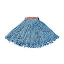 16 oz. Blended Cotton and Synthetic Cut End Narrow Band Mop in Blue (Pack of 3)