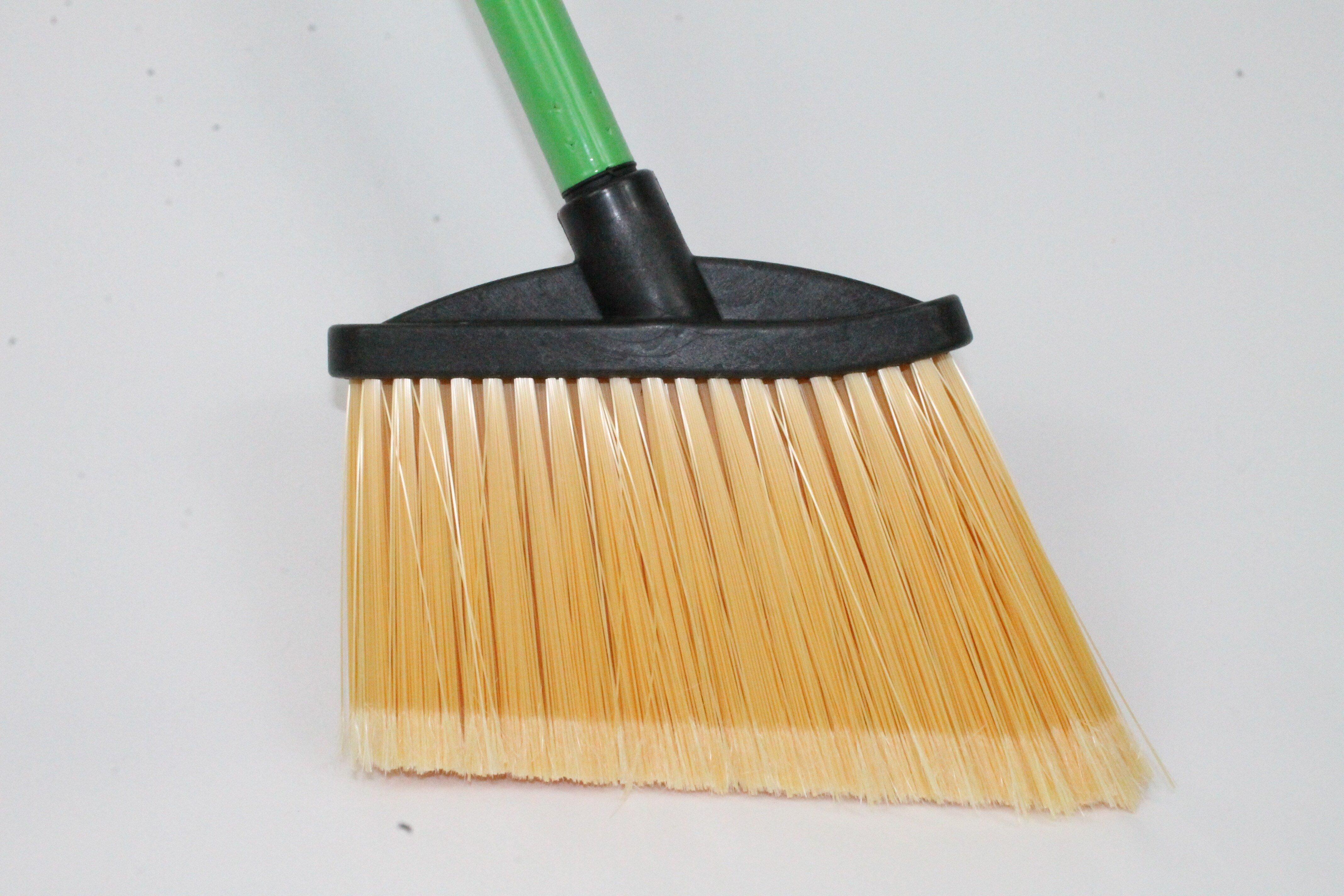 Abco Blue Cleaning Plastic and Wood Broom in Blue with Yellow 