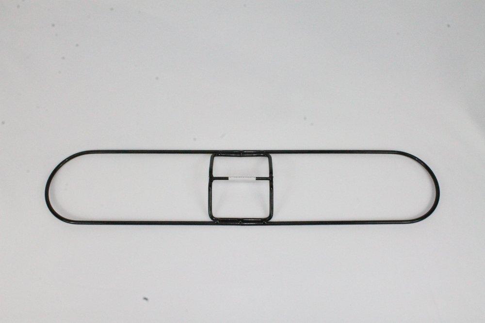 Abco Black 5 in. Steel and Metal Dust Mop Frame in Black 