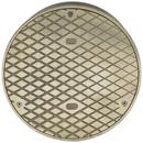 Zurn Nickel Bronze Round Scoriated Cast Iron Adjustable Floor Cleanout in Nickel Bronze 