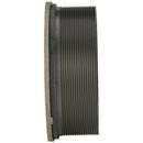 Zurn Nickel Bronze Round Scoriated Cast Iron Adjustable Floor Cleanout in Nickel Bronze 