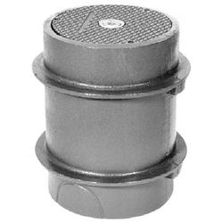 4 in. No Hub Dura-Coated Cast Iron Cleanout with Internal Cleanout