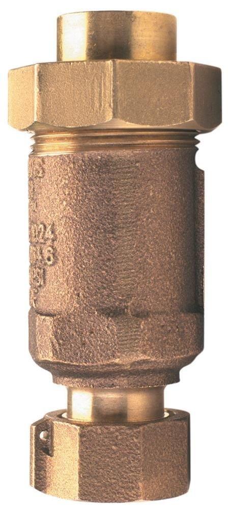 Zurn Wilkins Cast Bronze Female Meter Threaded x FNPT Bronze Dual Check Valve 