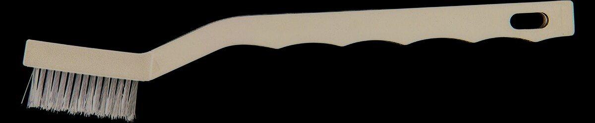 Abco Black 1/2 in. Plastic and Stainless Steel Detail Toothbrush in Black 
