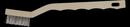 Abco Black 1/2 in. Plastic and Stainless Steel Detail Toothbrush in Black 