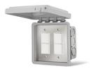 AEI Corporation Grey Plastic and Stainless Steel In-wall Switch Assembly 