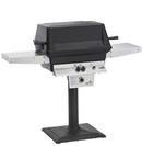 AEI Corporation Black Cordless Battery Ignition Gas Freestanding Grill with Timer and Two Side Shelve in Black 