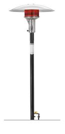 AEI Corporation Black 24V Gas Permanent Patio Heater with Automatic Ignition 