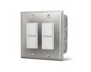 3-1/8 in. Stainless Steel In-wall Stack Switch in Grey and White