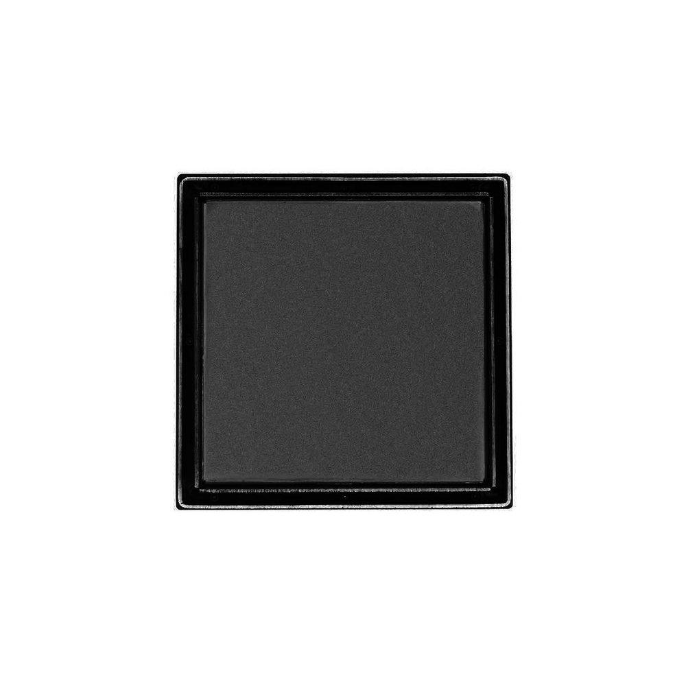 Infinity Drain Matte Black 6-7/16 in. 304L Stainless Steel Square Strainer 