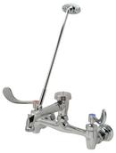 Zurn Polished Chrome Two Handle Wristblade Wall Mount Service Faucet 