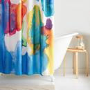 70 in. x 84 in. Polyester Shower Curtain in Multi-color