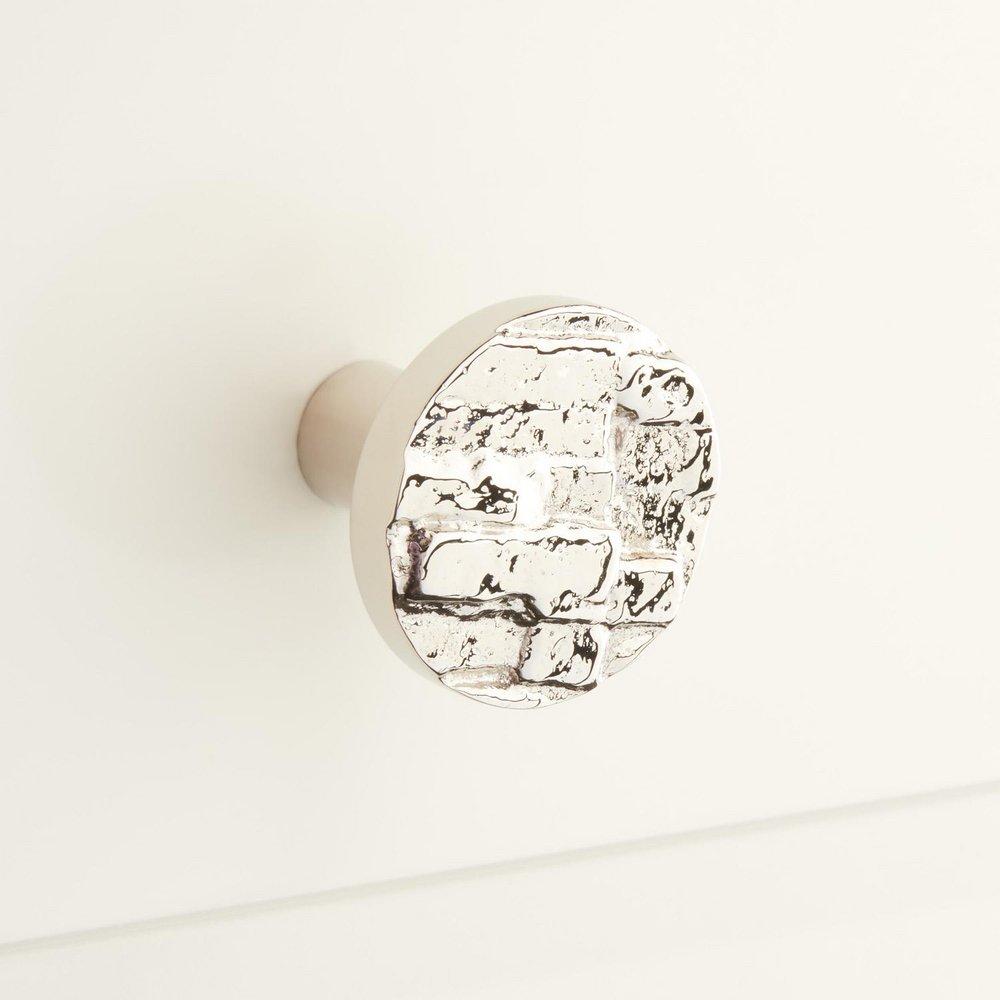 Signature Hardware Satin Brass Brass Round Cabinet Knob 