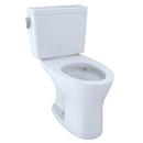 1.6 gpf Elongated Wall Mount Two Piece Toilet in Cotton