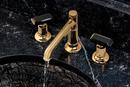 Brizo Polished Gold Two Handle Widespread Bathroom Sink Faucet Handles Sold Separately 