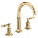 Brizo Polished Gold Two Handle Widespread Bathroom Sink Faucet Handles Sold Separately 