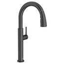 American Standard Matte Black Single Handle Pull Down Kitchen Faucet 