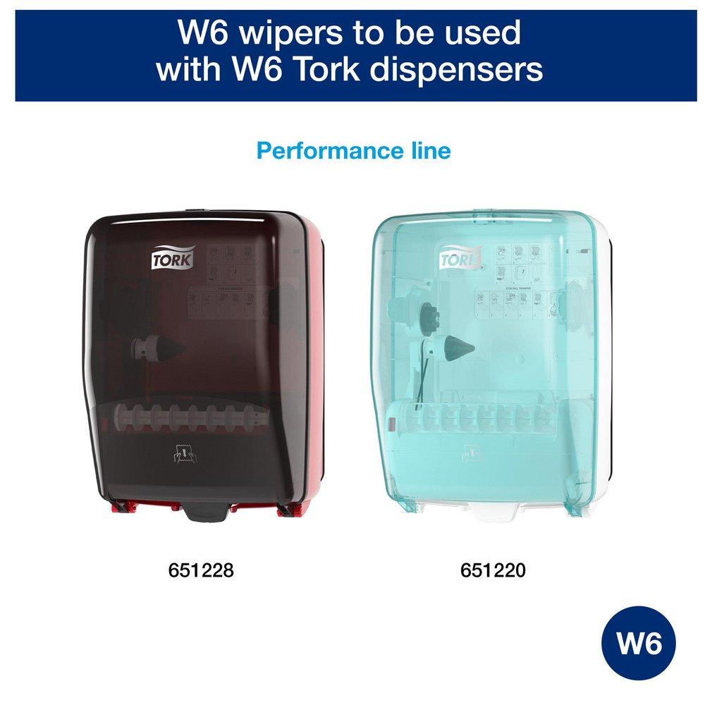 Tork Natural Basic Paper Wiper, Roll Towel, 1-Ply 1150 ft, Natural, W6 System 