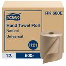 Hardwound Paper Roll Towel, 1-Ply 600 ft, Natural (Case of 12)