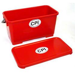 6 gal Charging Bucket with Lid in Red