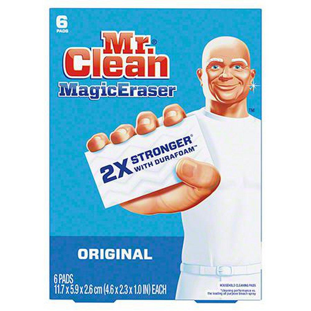 Mr. Clean White Magic Eraser in White (Pack of 6, Case of 6 Packs) 