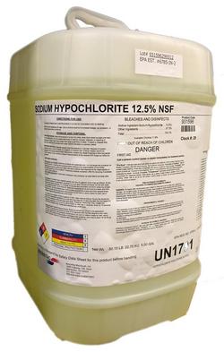 5 gal 12.5% Sodium Hypochlorite Chlorine Bleach