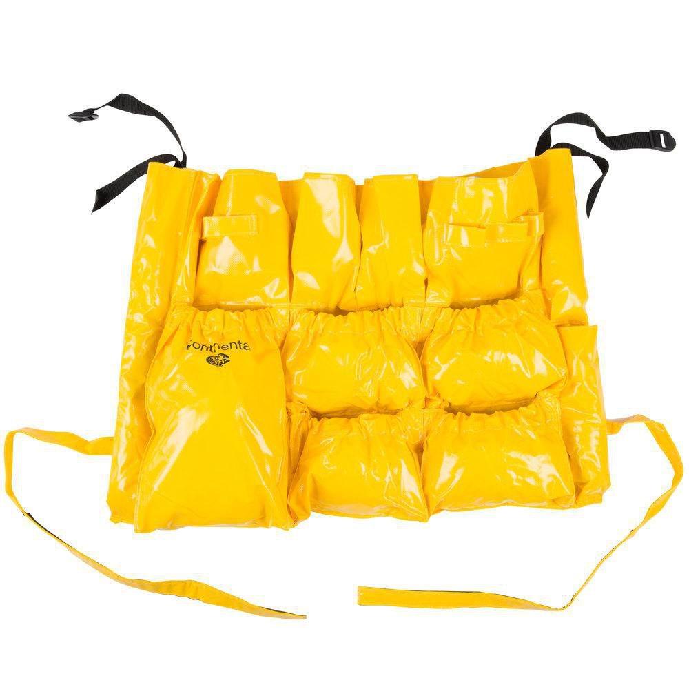 Continental Commercial Products Yellow Vinyl Receptacle Caddy Bag 