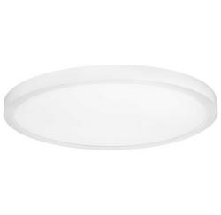 23W 1-Light Integrated LED Flush Mount Ceiling Fixture in White