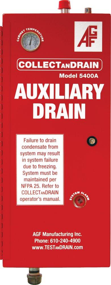 AGF Manufacturing Red 12 in. Threaded Cabinet with Auxiliary Drain 