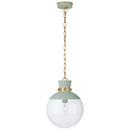 Visual Comfort & Co. Signature Celadon/Gild 60W 1-Light Medium E-26 Pendant Light 