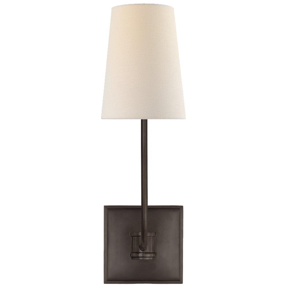 1-Light 25W 15-1/2 in. Wall Sconce in Bronze 