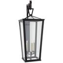 DARLANA GRANDE TALL BRACKETED WALL LANTERN IN BRONZE WITH CLEAR GLASS 