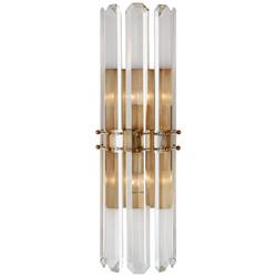 2-Light 40W 22 in. Wall Sconce in Hand-Rubbed Antique Brass
