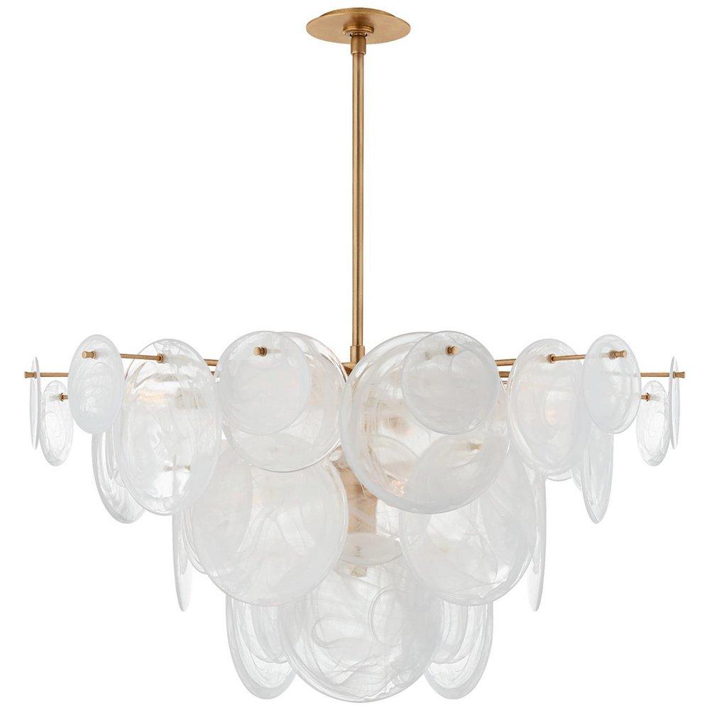 Visual Comfort & Co. Signature Gild 54-3/4 x 37-1/4 in. 40W 9-Light Casual Chandelier 