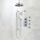 Three Handle Single Function Shower System in Chrome