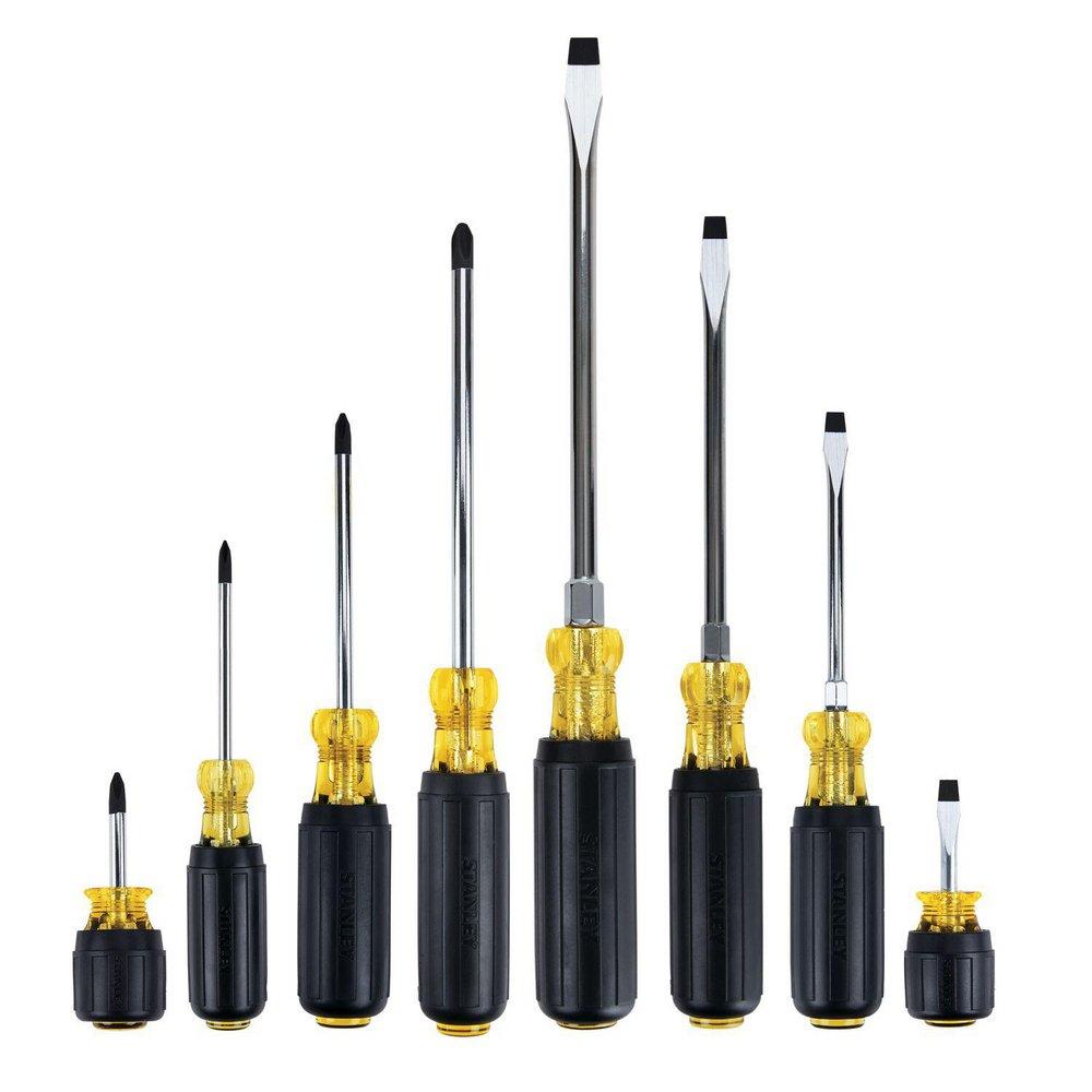 Stanley Yellow 8-Piece Screwdriver 