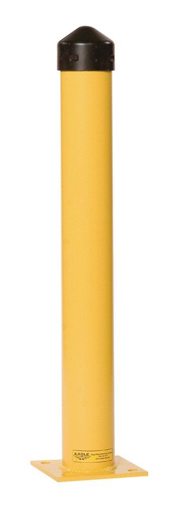 Eagle Yellow Polyethylene and Steel Round Bollard Post 