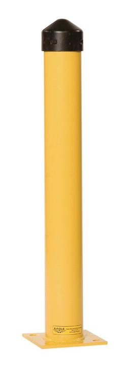 36 in. Polyethylene and Steel Round Bollard Post