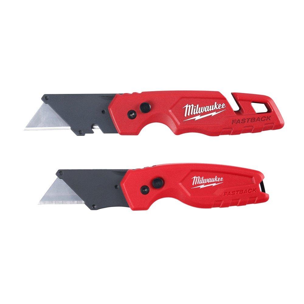 Milwaukee&reg; Silver 1-3/100 in. Folding Utility Knife Set 