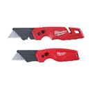 Milwaukee&reg; Silver 1-3/100 in. Folding Utility Knife Set 