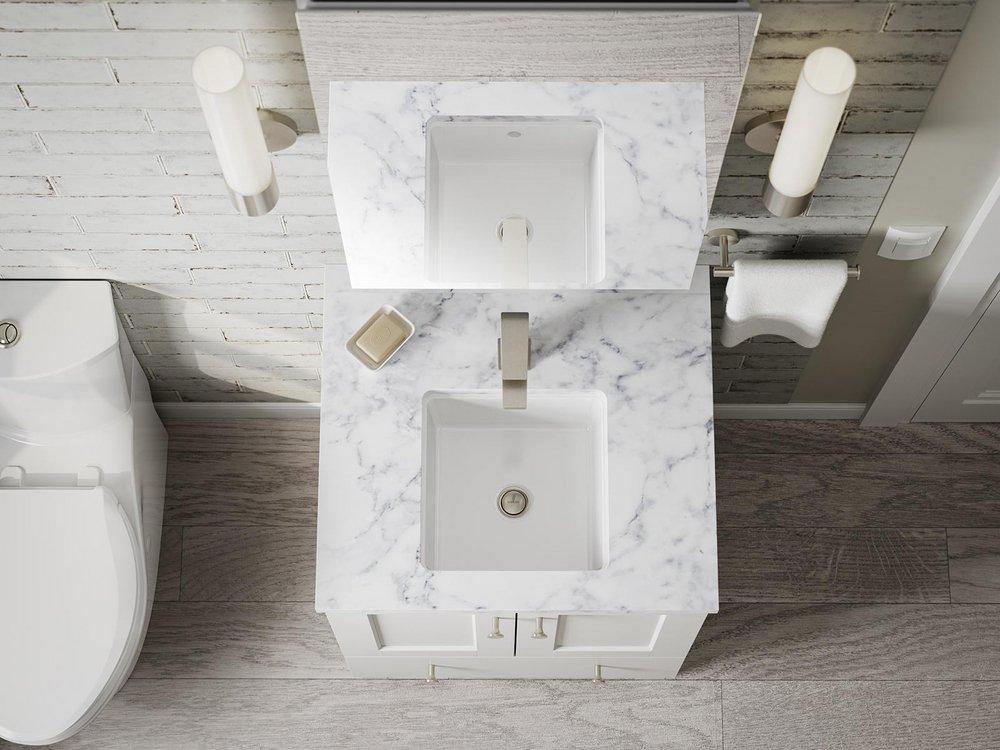 KOHLER White Undermount Bathroom Sink 