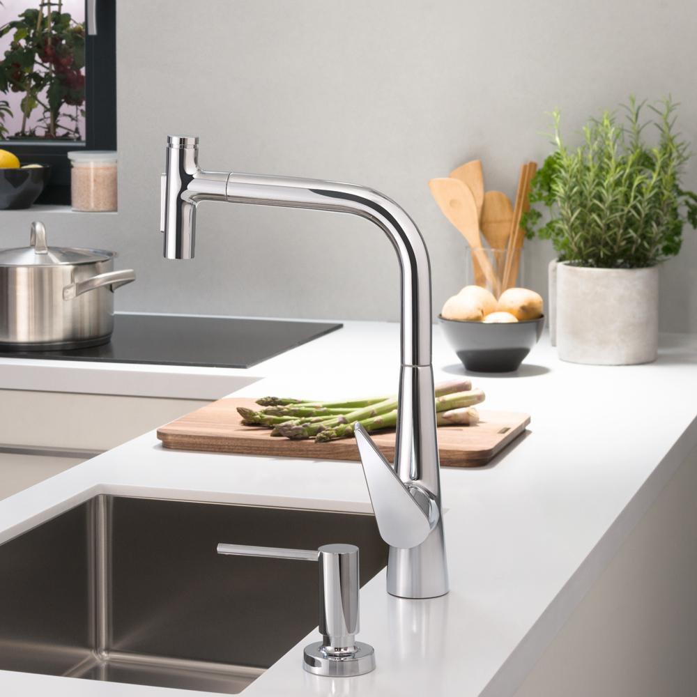 Talis Select S HighArc Kitchen Faucet, 2-Spray Pull-Out, 1.75 GPM in Chrome 