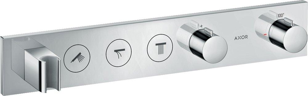 AXOR ShowerSolutions Thermostatic Module Trim Select for 3 Functions in Chrome 