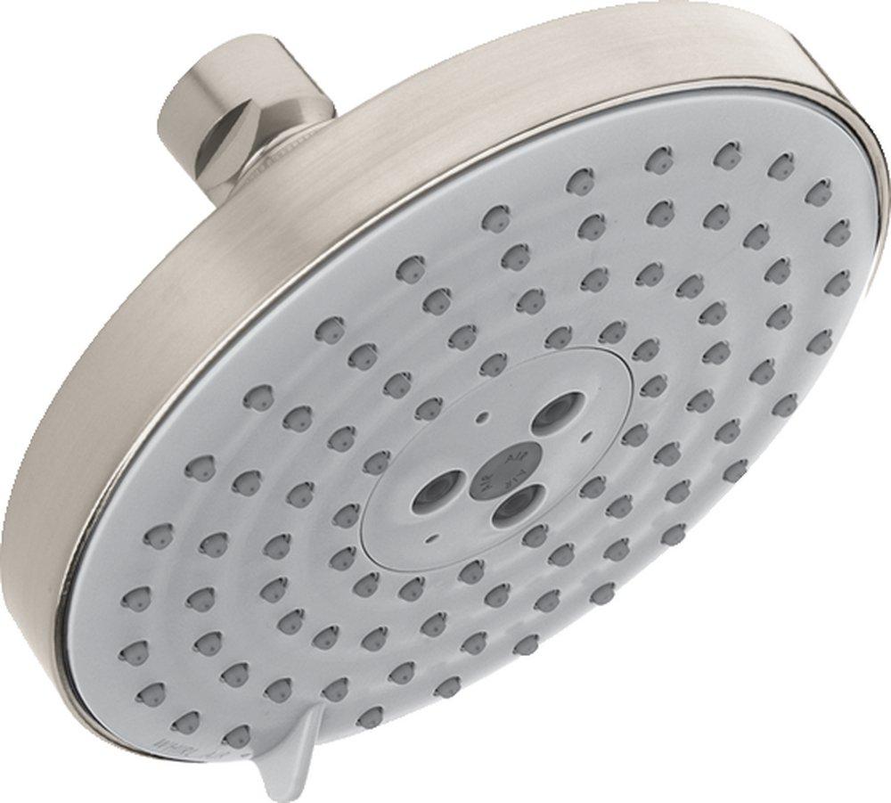 Hansgrohe Brushed Nickel Multi Function RainAir, BalanceAir and WhirlAir Showerhead 