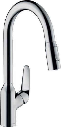 Single Handle Pull Down Kitchen Faucet in Chrome