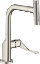 Single Handle Kitchen Faucet in Steel Optic 