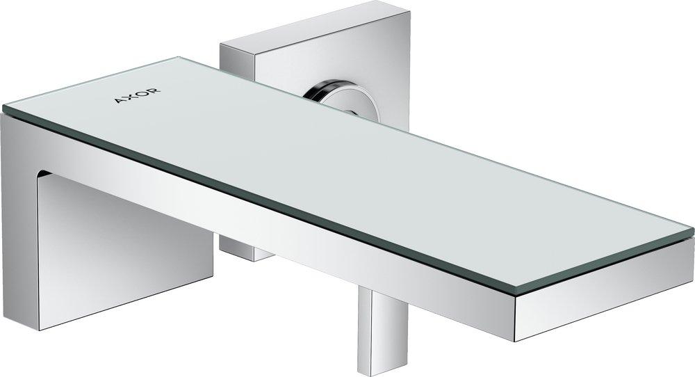 Single Handle Wall Mount Bathroom Sink Faucet in Chrome;Mirror 