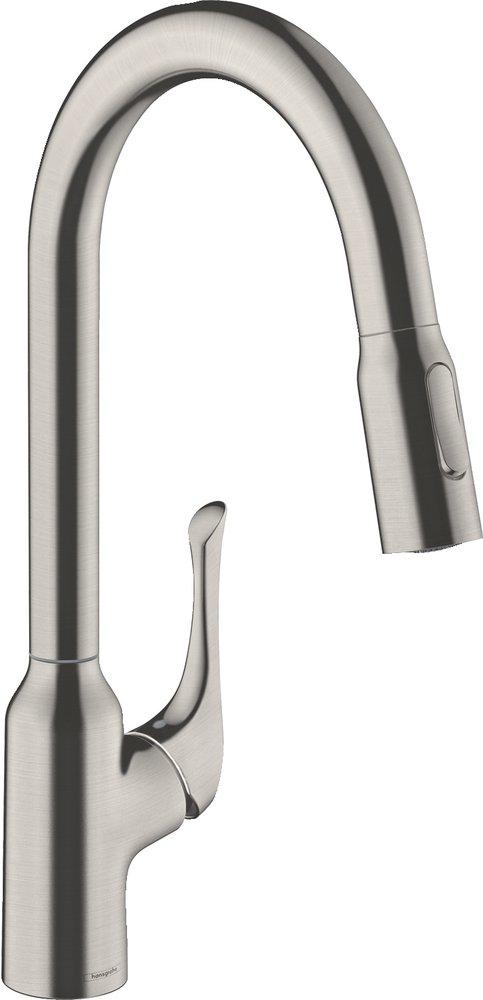 Single Handle Kitchen Faucet in Steel Optic 
